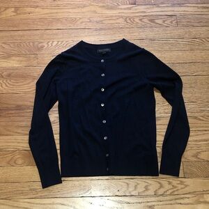 Banana Republic Navy Blue Merino Wool Button Down Cardigan. Size XS.